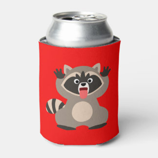 Rafraîchisseur Pour Canette Raccoon de caricature très épais