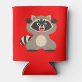 Rafraîchisseur Pour Canette Raccoon de caricature très épais (Devant)