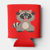 Rafraîchisseur Pour Canette Raccoon de caricature très épais (Dos)