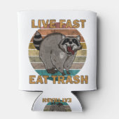 Rafraîchisseur Pour Canette Raccoon - Live Fast Eat Trash (Dos)