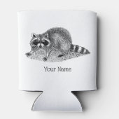 Rafraîchisseur Pour Canette Raccoon masqué vintage (Dos)