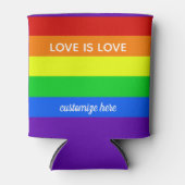 Rafraîchisseur Pour Canette Rainbow Love is Love Gay pride Parade Custom LGBT (Devant)