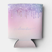 Rafraîchisseur Pour Canette Rainbow parties scintillant scintillement script g (Devant)