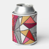 Rafraîchisseur Pour Canette Rainbow Stripes Design abstrait (Can devant)