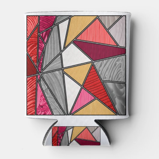 Rafraîchisseur Pour Canette Rainbow Stripes Design abstrait (Devant)