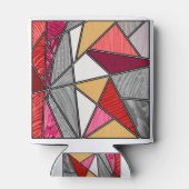 Rafraîchisseur Pour Canette Rainbow Stripes Design abstrait (Dos)