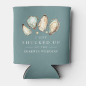 Rafraîchisseur Pour Canette Rasé | Mariage de l'huître côtière (Devant)