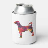 Rafraîchisseur Pour Canette Rat Terrier Chien race Geo Silhouette Multi (Can devant)