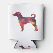 Rafraîchisseur Pour Canette Rat Terrier Chien race Geo Silhouette Multi (Devant)