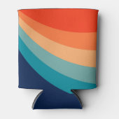 Rafraîchisseur Pour Canette Rayons solaires rétro colorés (Devant)