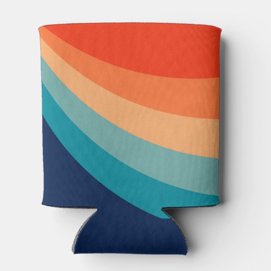 Rafraîchisseur Pour Canette Rayons solaires rétro colorés (Dos)