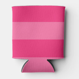 Rafraîchisseur Pour Canette Rayures rose pâle et rose chaud