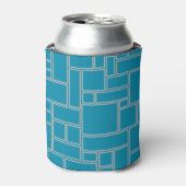Rafraîchisseur Pour Canette Rectangles turquoises (Can devant)