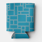 Rafraîchisseur Pour Canette Rectangles turquoises (Devant)