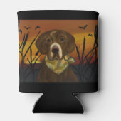 RAFRAÎCHISSEUR  POUR CANETTE RÉCUPÉRATION DE LABRADOR AU CHOCOLAT (Dos)