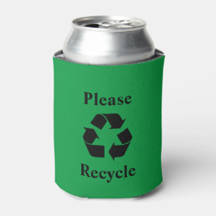 Rafraîchisseur Pour Canette Recycler avec symbole de recyclage