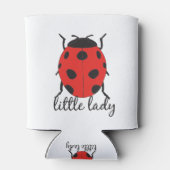 Rafraîchisseur Pour Canette Red & Black Baby Ladybug mignon Red Ladybug Insect (Dos)
