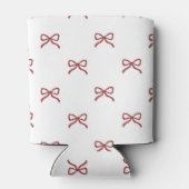 Rafraîchisseur Pour Canette Red Bow Pattern Pastel Modern Party Accessory (Dos)