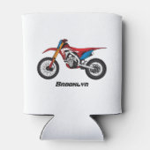 Rafraîchisseur Pour Canette Red dirt bike motorcycle (Dos)