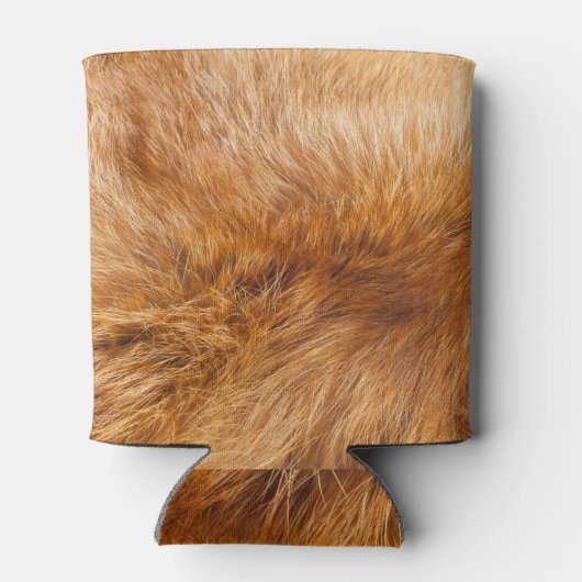 Rafraîchisseur Pour Canette Red Fox Fur : Arrière - plan texturé. (Dos)