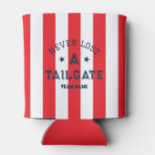 Rafraîchisseur Pour Canette Red Never Love A Tailgate Custom Team Jour (Dos)