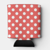 Rafraîchisseur Pour Canette Red Polka Dot Pattern Black Monogram (Dos)