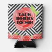 Rafraîchisseur Pour Canette Red Roses Stripes Derby (Devant)