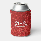 Rafraîchisseur Pour Canette Red sparkling glitter pattern (Can Dos)