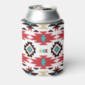 Rafraîchisseur Pour Canette Red Turquoise Monogramme Native American Vision (Can Dos)