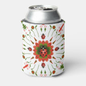 Rafraîchisseur Pour Canette Red, white, & green ladybug design  (Can Dos)