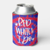 Rafraîchisseur Pour Canette Red White I Do Juillet 4 Bachelorette Party (Can devant)