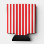 Rafraîchisseur Pour Canette Red White Vertical Stripes Black Monogram (Dos)