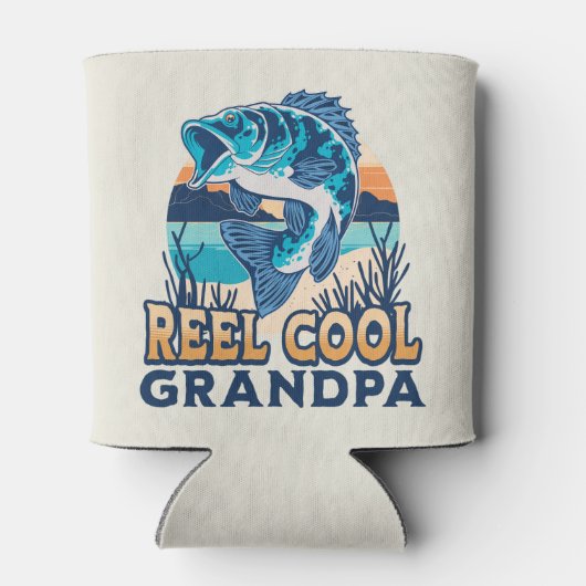 Rafraîchisseur Pour Canette Reel Cool Grandpa Fisherman grandpa (Dos)