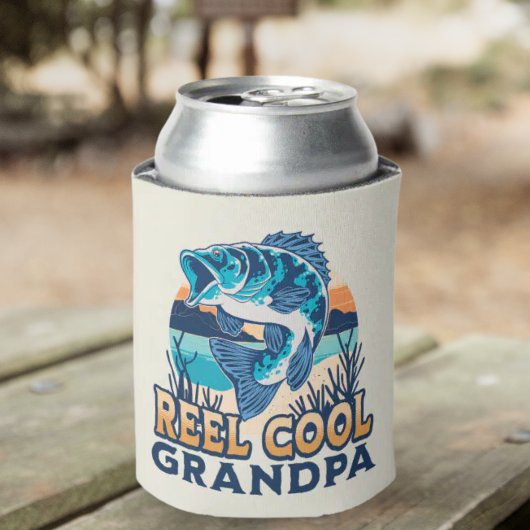 Rafraîchisseur Pour Canette Reel Cool Grandpa Fisherman grandpa