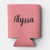 Rafraîchisseur Pour Canette Refroidisseur de boîtes pour filles rose corail de (Dos)