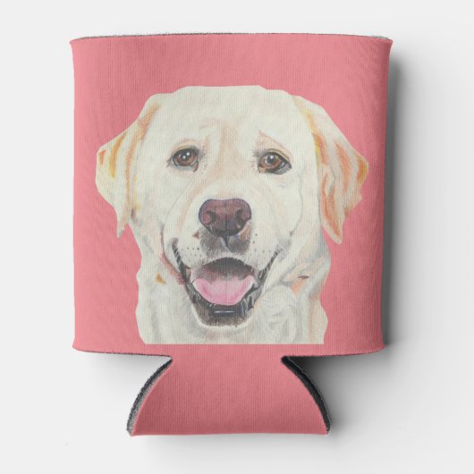 Rafraîchisseur Pour Canette Refroidisseur de canette Awesome Yellow Lab (Devant)