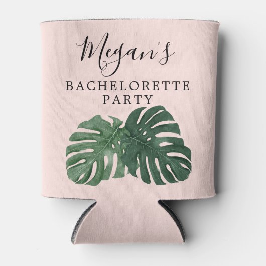 Rafraîchisseur Pour Canette Refroidisseur de canette de Bachelorette Monstera  (Devant)