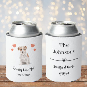Rafraîchisseur Pour Canette Refroidisseur de canette de mariage de chien perso