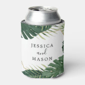 Rafraîchisseur Pour Canette Refroidisseur de canette de mariage tropical Monst (Can devant)