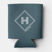Rafraîchisseur Pour Canette Refroidisseur de canette | Monogramme initial géom (Devant)