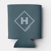 Rafraîchisseur Pour Canette Refroidisseur de canette | Monogramme initial géom (Dos)