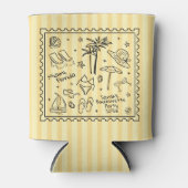 Rafraîchisseur Pour Canette Refroidisseur de canette pour future mariée plage  (Devant)