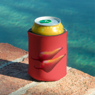 Rafraîchisseur Pour Canette Refroidisseur de canette rouge Piments rouges