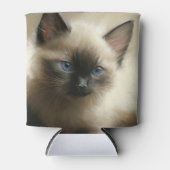 Rafraîchisseur Pour Canette Regard D'Innocence Siamese Kitten Portrait (Devant)