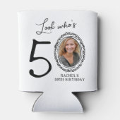 Rafraîchisseur Pour Canette Regardez qui est cinquante Photo 50e anniversaire (Dos)