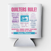 Rafraîchisseur Pour Canette Règle Quilter Quotes Quilters (Devant)