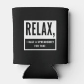 Rafraîchisseur Pour Canette Relax J'Ai Une Feuille Pour Ce Comptable CPA (Dos)