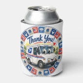 Rafraîchisseur Pour Canette Remerciement des travailleurs postaux  (Can devant)