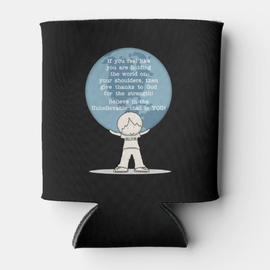 Rafraîchisseur Pour Canette Remerciements pour la force (Devant)