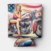 Rafraîchisseur Pour Canette Remorque de moto rétro vers le haut (Devant)